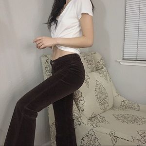 women vintage corduroy wide leg pants
